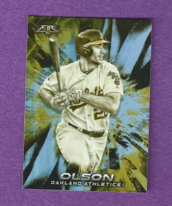 2018 Topps Fire Gold Minted #172 Matt Olson Athletics