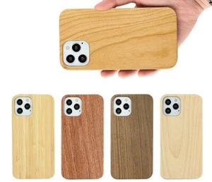 Natural Blank Bamboo Wood Phone Case for iPhone 12, 12 Pro,13 mini/pro/pro max - Picture 1 of 5
