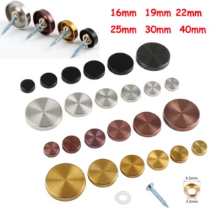 16/19/22/25/30/40mm Screws Covers Stainless Steel Decorative Caps Protection Cap - Picture 1 of 17