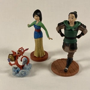 Disney Mulan Lot of 3 Figures Mushu Dragon Warrior Soldier Cake Toppers - Bild 1 von 9