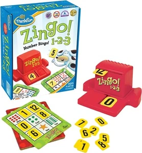 ZINGO! Number Bingo 1-2-3 Board Game by Thinkfun Fun Learning Game Toy New  - Picture 1 of 11