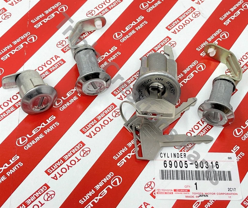 Toyota Ignition Cylinder Lock Keys Set Genuine OEM *20 Land Cruiser Bj42 Fj40