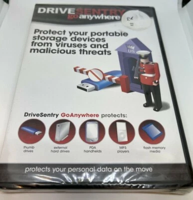 Drive Sentry Go Anywhere Personal Data Firewall New and Sealed - Image 1 of 2