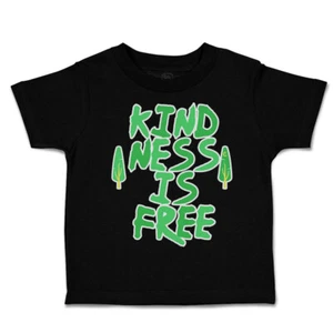 Toddler T-Shirt Kindness Is Free Tree Cotton Boy & Girl Clothes Funny Tee - Picture 1 of 14