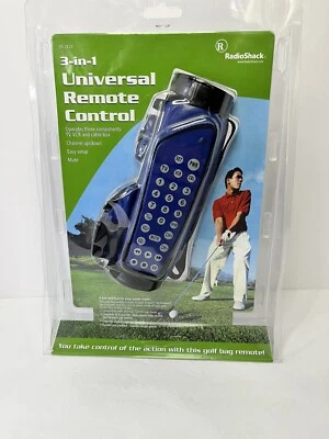 Radio Shack 3-in-1 Universal Golf Bag TV Remote Control NEW SEALED - Image 1 of 4