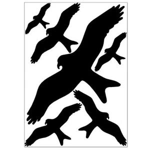Vogel Aufkleber für Fenster, gegen Vogelschlag, Vogelschutz & Fensterschutz Set - Bild 1 von 3