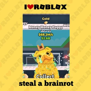 Steal a Brainrot Money Money Puggy GOLD Taco Rain 68.2m/s | FAST DELIVERY | NEW - Picture 1 of 1