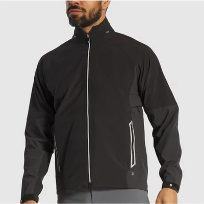 Footjoy 男式黑色 HydroTour 雨衣 L 码 — 第 1/4 张图片