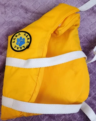 Vintage Yellow Dog Life Jacket Vest S.E.R.F Patch Adjustable Straps Small - Image 1 of 4