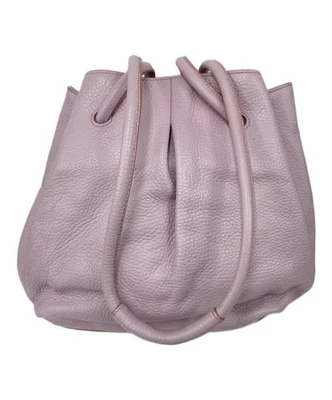 Bolsa tote JIL SANDER de couro com cordão rosa - Imagem 1 de 4