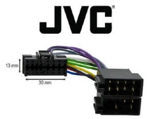 Adaptador de cable Iso Radio de coche JVC KD-BT1 KD-BT11 KD-BT22 KD-FX30R... - Imagen 1 de 1