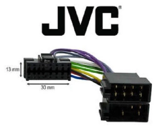 Adaptador de cable Iso Radio de coche JVC KD-BT1 KD-BT11 KD-BT22 KD-FX30R... - Imagen 1 de 1