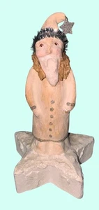 Dee Foust Bethany Lowe Weihnachtsmann Figur Glitzer Stern Mütze Urlaubsdeko - Bild 1 von 7