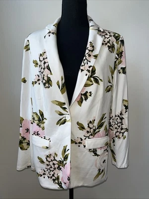 Philosophy Floral Print Blazer Jacket with Two Pockets, Medium - Image 1 of 4