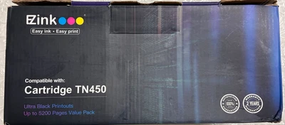 Cartucho de toner compatível com tinta E-Z substituição para Brother TN450 TN420 TN-450 - Imagem 1 de 4