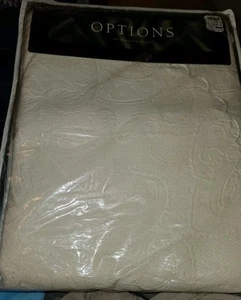 Peacock Alley All Seasons Luxury Cotton Blanket 100% Cotton Full/Queen Off White - Picture 1 of 4
