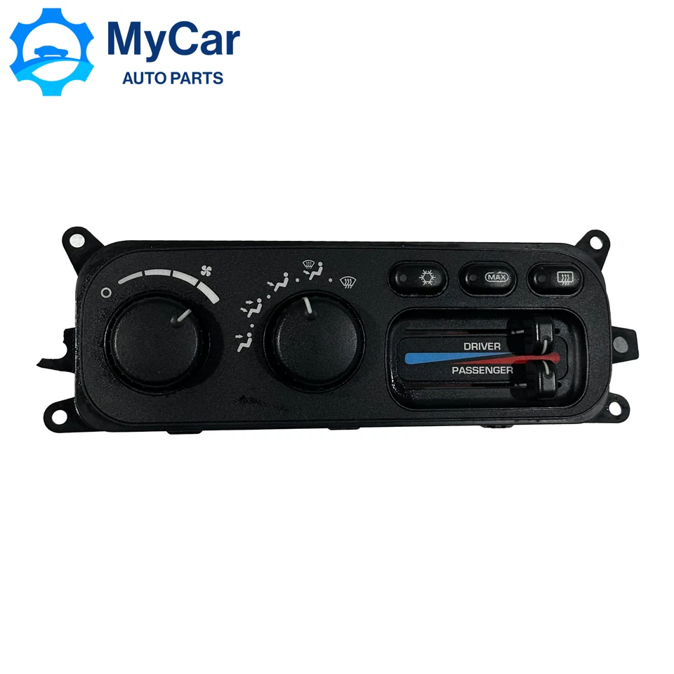 2002-2005 Dodge Ram AC Heat Temp unidade dupla de controle climático 55056811AC - Imagem 1 de 4