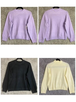 $69 Nuevo Suéter Vince Camuto Para Mujer Manga Larga Acanalado Dobladillo y Puño Cuello Simutado Foto 1 de 4