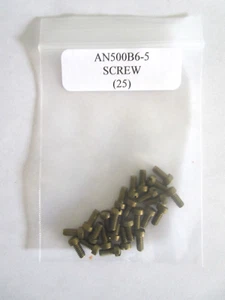 AN500B6-5 Tornillo Cabeza Relleno Latón Ranurado - Lote de 25 - Imagen 1 de 4