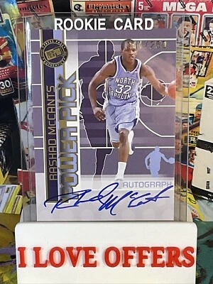 211/250 RARE 2005 PRESS PASS RASHAD MCCANTS AUTOGRAPH ROOKIE NORTH CAROLINA CSTR - Image 1 of 4