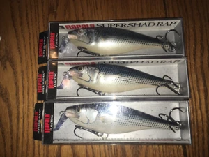 Rapala Super Shad Rap SSR14= 3 MULLET COLORED Pike Musky Big Game Lure - Picture 1 of 1