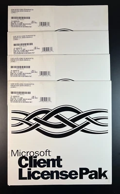 Lot of 4 NEW SEALED Microsoft Windows NT Server 4.0 CAL 1 Client Access Licenses - Image 1 of 4