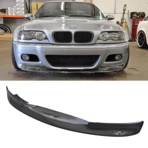 Estilo CSL para BMW E46 M3 2001UP 2001 fibra de carbono parachoques delantero labio barbilla alerón - Imagen 1 de 11