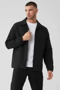Alo Yoga Mens Torrent M3204R Black 2XL Full-Zip Lightweight Jacket RJ10193 - Picture 1 of 13