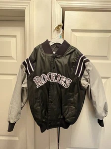 Vintage Youth Colorado Rockies Baseball Jacket  Size Small - Picture 1 of 7
