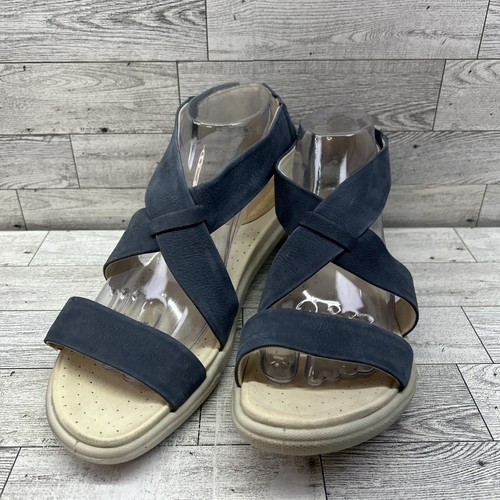 ECCO Damara sandali incrociati incrociati donna taglia EU 40 US 9 blu