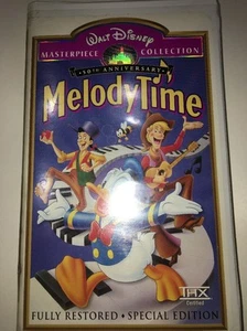 Walt Disney Masterpiece Collection 50th Anniversary Melody Time Vhs! - Picture 1 of 6