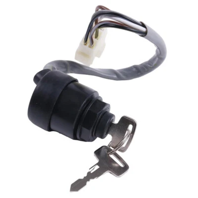 Ignition Key Switch For Kawasaki UTV Mule 600 610 4000 4010 Replace 27005-0011 - Image 1 of 4