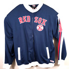 Boston Red Sox Jacket Mens XL Track Stitches MLB Patch Embroidered Full Zip