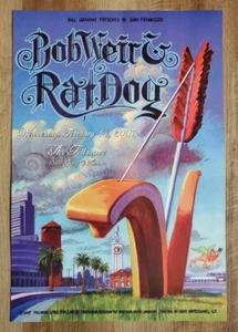 Póster de concierto de Bob Weir y Ratdog The Fillmore 2007 San Francisco - Imagen 1 de 8