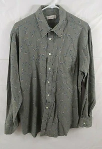 Vtg Viyella Mens Shirt Sz 17 Short Sleeve Newwool Cotton England Mallard Duck - Picture 1 of 6
