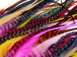 50 Stück - Bunte Mischung Kurze Wittling Farm Hahn Haarfedern Großhandel - Bild 1 von 4