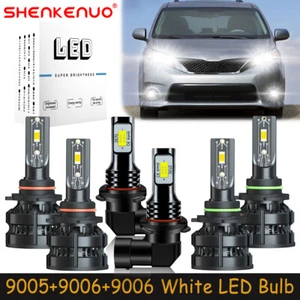 Faros LED altos bajos + bombilla antiniebla Z8 para Toyota Sienna 2006-2010 6000K 6X - Imagen 1 de 20