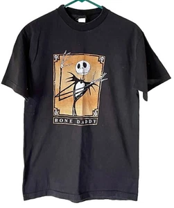 Nightmare Before Christmas Movie Promo Bone Daddy T Shirt Size M Vintage 90s - Picture 1 of 5