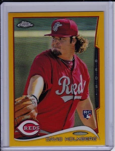 David Holmberg 2014 Topps Chrome Gold Refractor RC #'d /50 Rookie Card - Picture 1 of 2