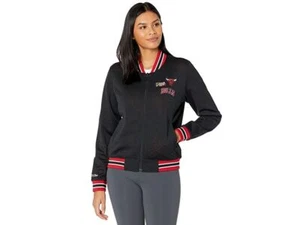 Chaqueta Mitchell & Ness Chicago BULLS NBA FINALES 1996 Mujer SEÑORA MALLA NEGRA MED - Imagen 1 de 13