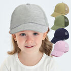 Chapeau de baseball en maille d'été casquettes de pointe chapeau de voyage enfant couleur unie casquettes de baseball