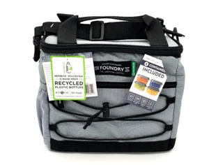 Fit & Fresh Fundición Gris Aislado Deportivo Enfriador Kit de Almuerzo Set Bolsa y 4 Contenedores - Imagen 1 de 6