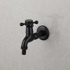Brass Cold Water Wall Mount Tap Garden Faucet Washing Machine Water Tap - Picture 1 of 10