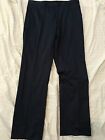 Burberry London Men Blue Cotton Solid Straight Flat Front Chino Pant Size 50-34