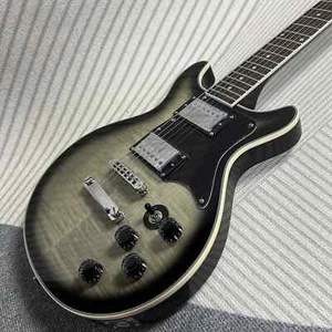 Hot sale Transparent Black Electric Guitar, Mahogany Body, Rosewood Fingerboard - Picture 1 of 9