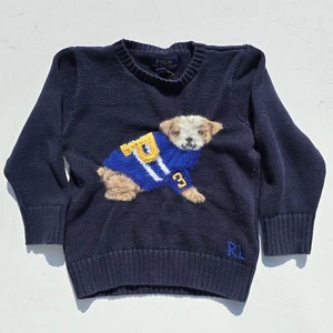 Polo Ralph Lauren Dog Cotton-Blend Jumper Age 5 (Read Listing) - Picture 1 of 16
