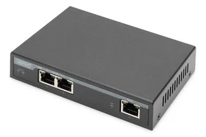 Gigabit PoE Indoor Extender 2-Port 60W 100m Extension cascadable Self Powered - Photo 1/7