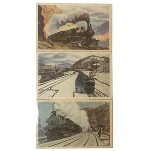 Lot of 3 P&LE 1950s NY State Express Howard Fogg "Road To The Future" Series  - Bild 1 von 5