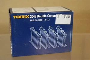 TOMIX 3048 N GAUGE JR JNR DOUBLE TRACK CONCRETE BRIDGE 4 PIER SET np - Picture 1 of 2