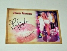 2022 Collectors Expo Professional Wrestler Barbi Hayden Autographed Kiss Card 3